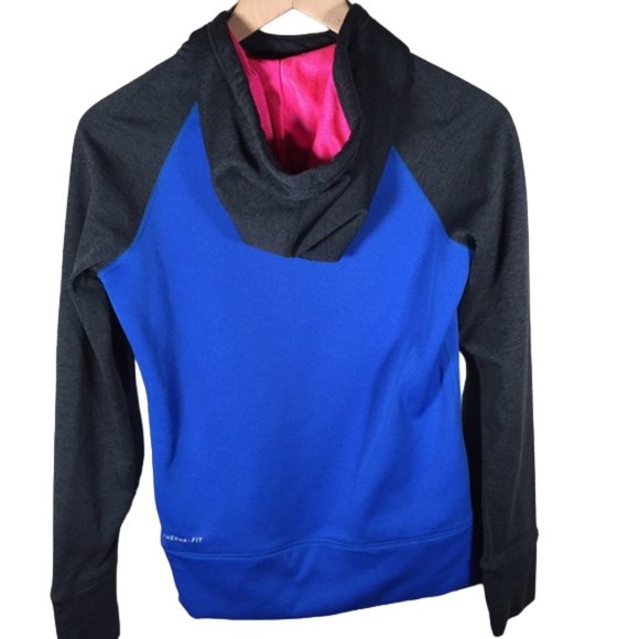 Nike Sweatshirt Hood Prominent Logo Gym Running Active Athletic Athleisure. XS - Picture 5 of 8